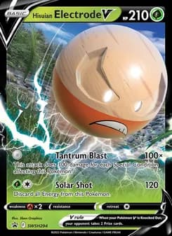 Hisuian Electrode V card in English