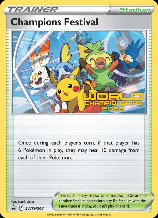 Champions Festival card in English