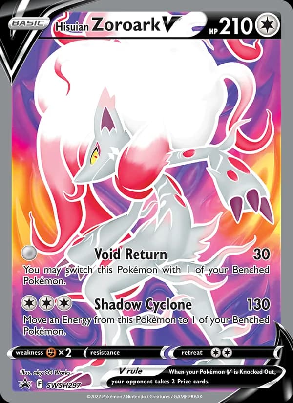 Hisuian Zoroark V card in English