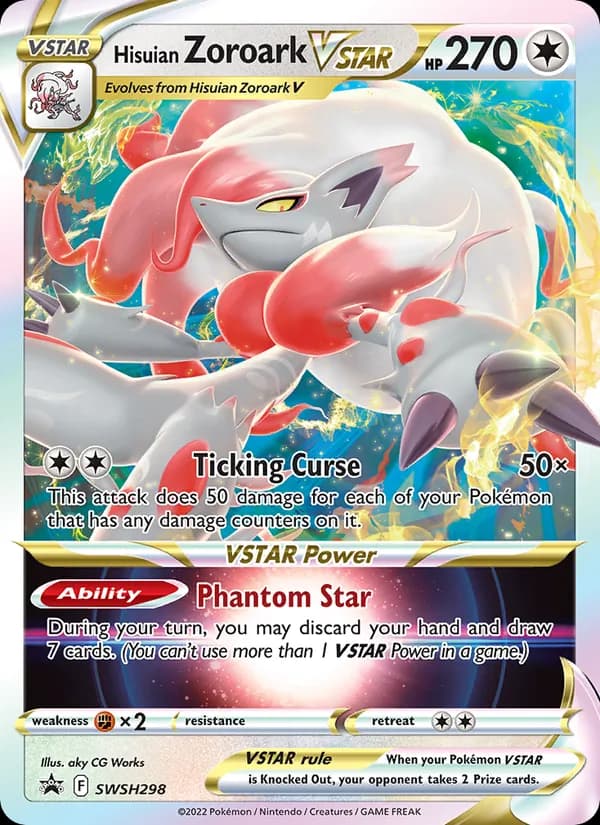 Hisuian Zoroark VSTAR card in English