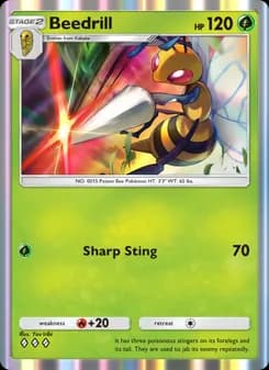 Beedrill card in English