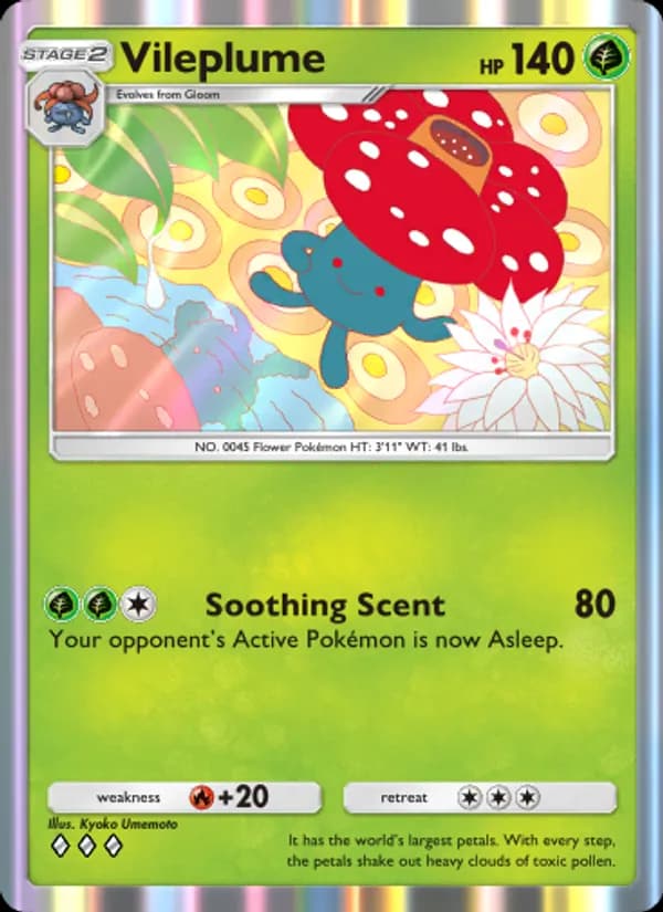 Vileplume card in English