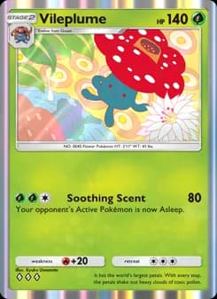 Vileplume card in English