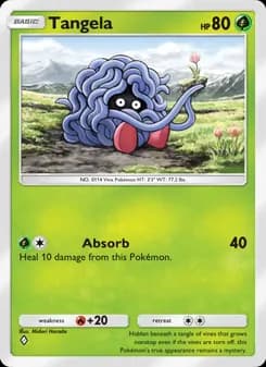 Tangela card in English