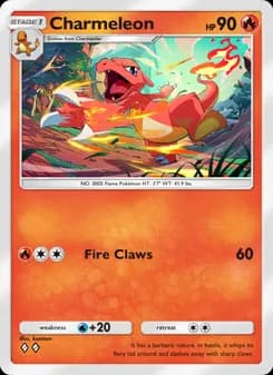 Charmeleon card in English