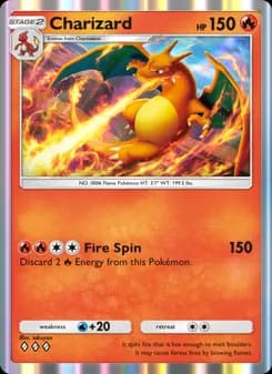Charizard card in English