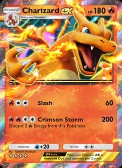 Charizard ex card in English