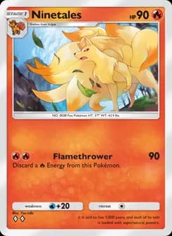 Ninetales card in English