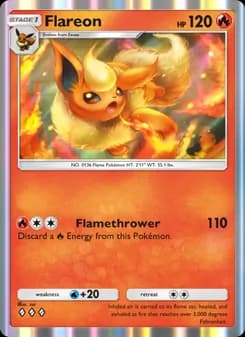 Flareon card in English