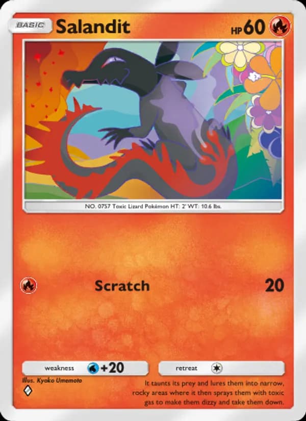 Salandit card in English