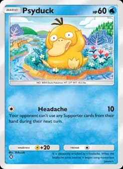 Psyduck card in English