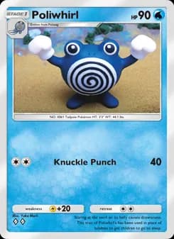 Poliwhirl card in English