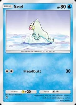 Seel card in English