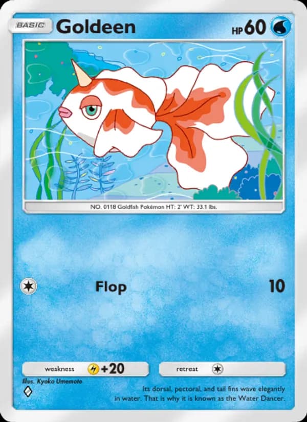 Goldeen card in English
