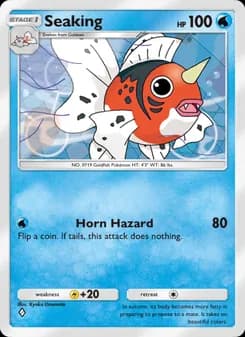 Seaking card in English