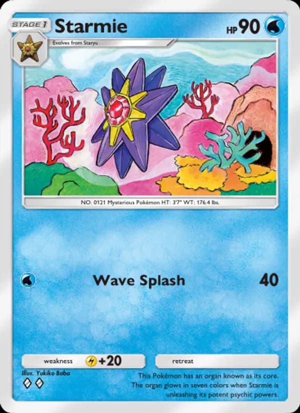 Starmie card in English