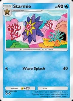 Starmie card in English