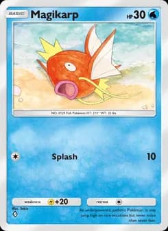 Magikarp card in English