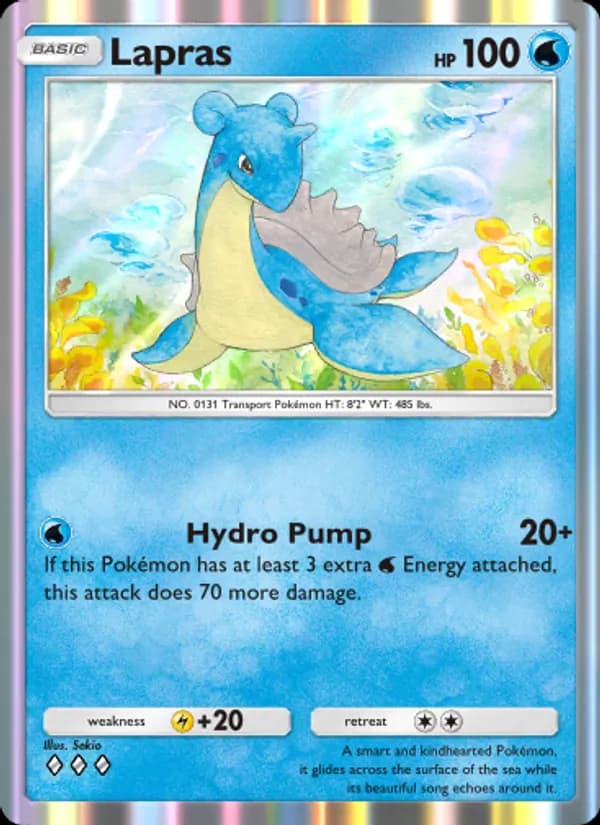Lapras card in English