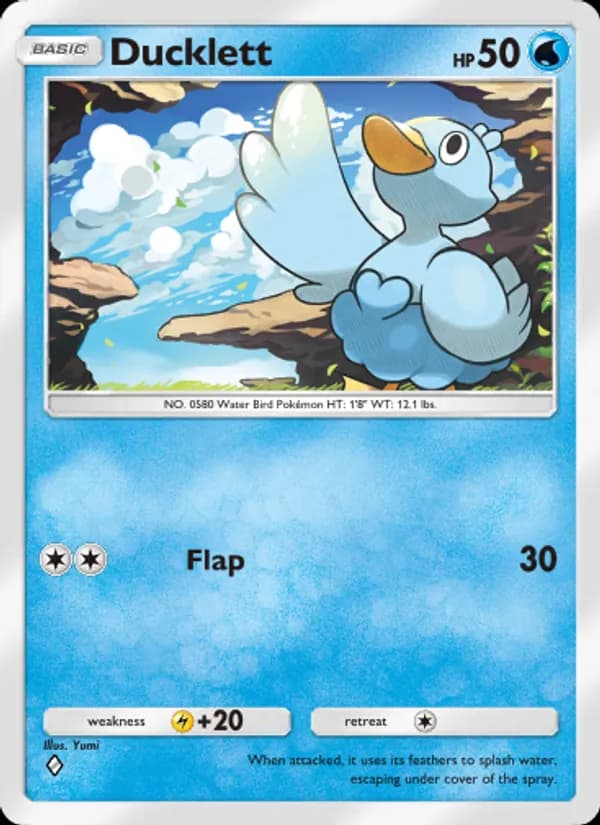 Ducklett card in English