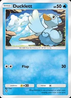 Ducklett card in English