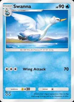 Swanna card in English