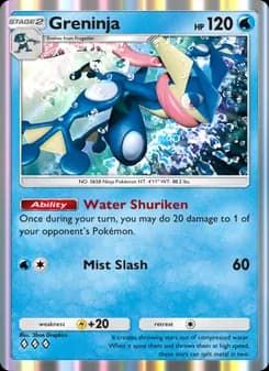 Greninja card in English