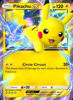 Pikachu ex card in English