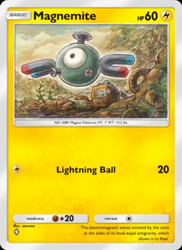 Magnemite card in English