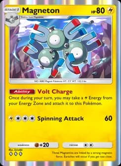 Magneton card in English