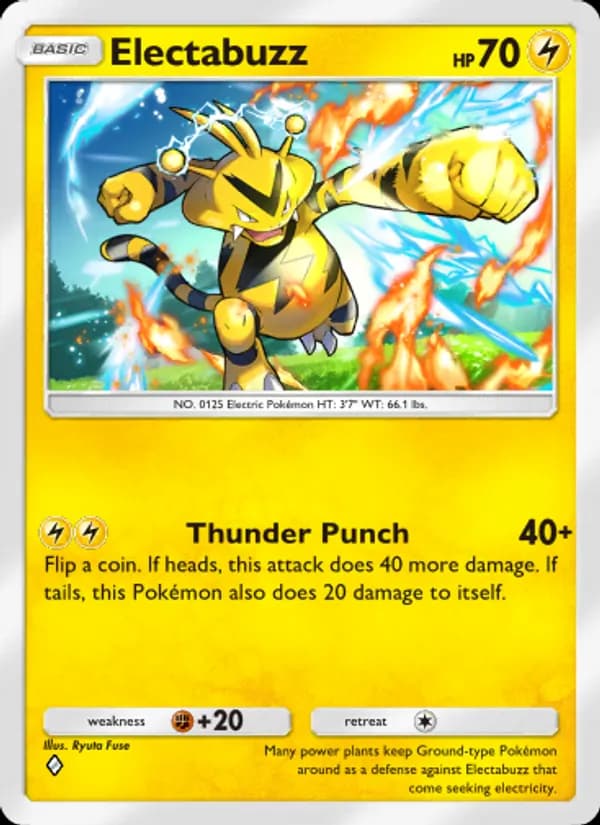 Electabuzz card in English
