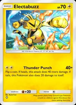 Electabuzz card in English