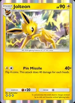 Jolteon card in English