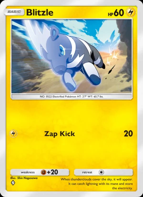 Blitzle card in English