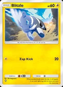 Blitzle card in English