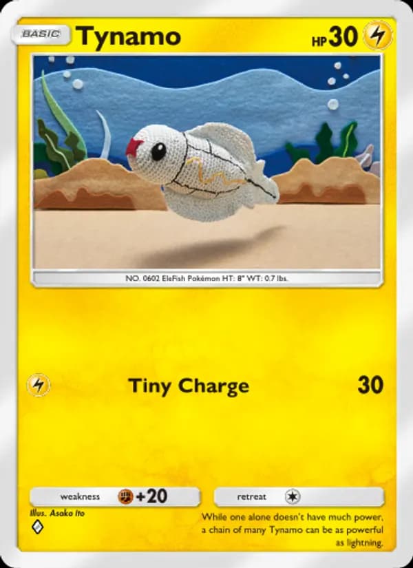 Tynamo card in English