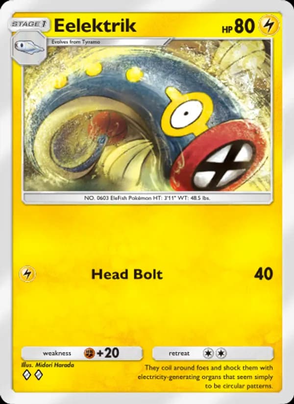 Eelektrik card in English