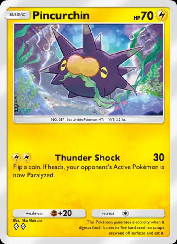 Pincurchin card in English