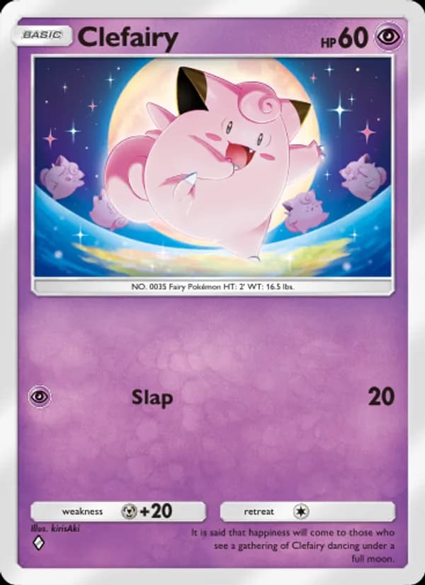 Clefairy card in English