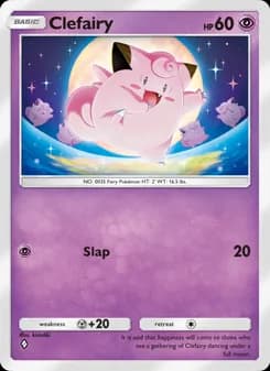 Clefairy card in English