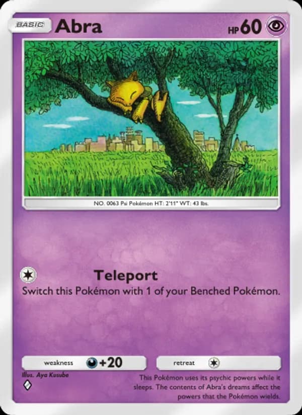 Abra card in English