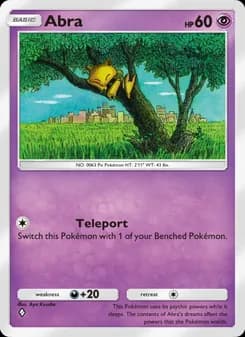 Abra card in English