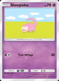 Slowpoke card in English