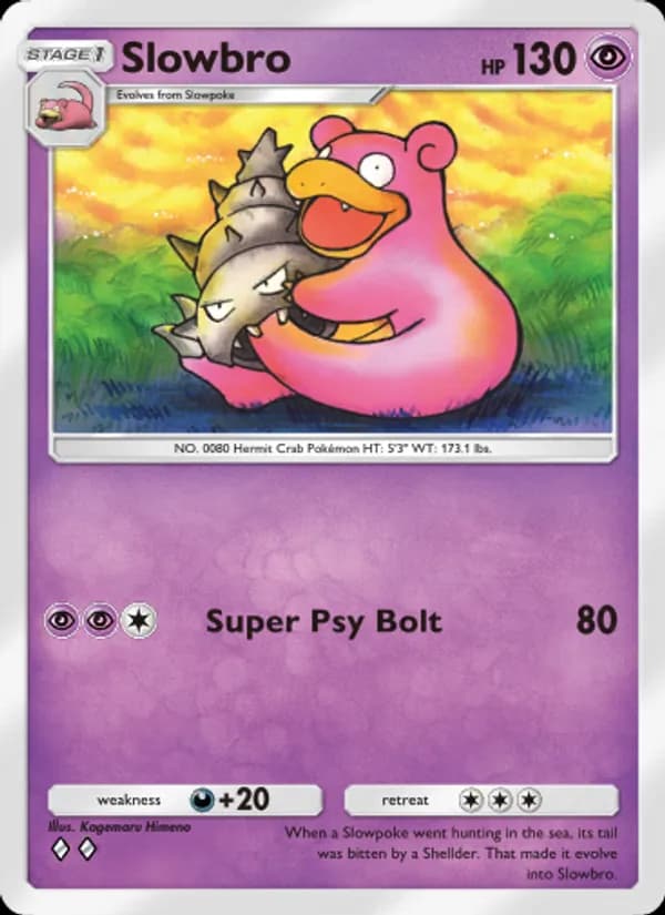 Slowbro card in English