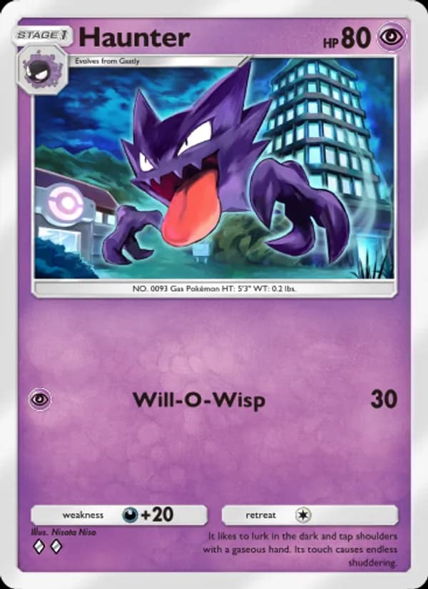 Haunter card in English