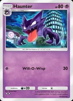 Haunter card in English