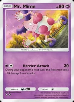 Mr. Mime card in English
