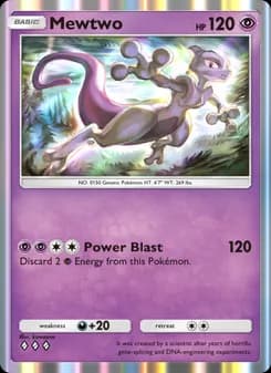 Mewtwo card in English