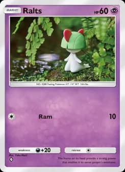 Ralts card in English