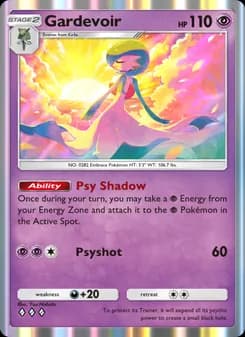 Gardevoir card in English